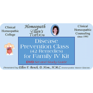 Homeopathic Family 4 Disease Prevention Remedies DVD Audio Class
