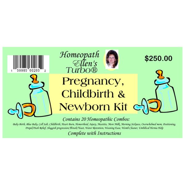 Pregnancy Childbirth and Newborn Homeopathic Kit