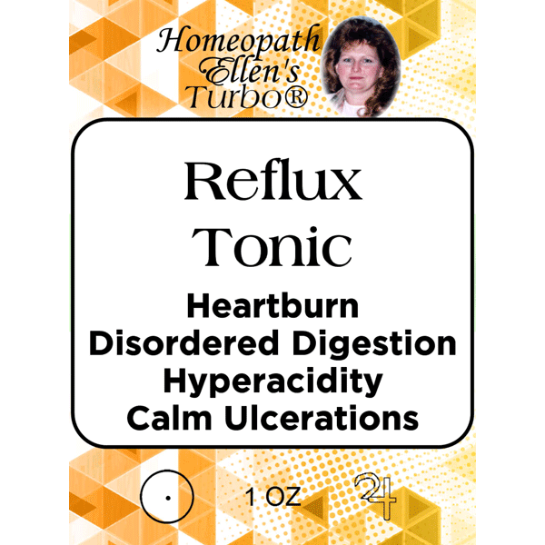 Homeopathic reflux relief tonic.