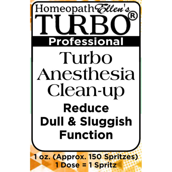 Homeopathic Turbo Anesthesia Clean-up Combo Spritz