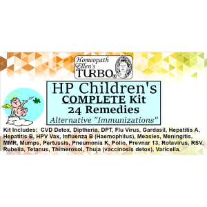 Homeopathic Prophylaxis (HP) Children's Alternative “Immunizer” Kits