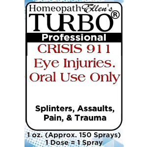 CRISIS 911 - Eye Injuries (Oral Use ONLY) Spray